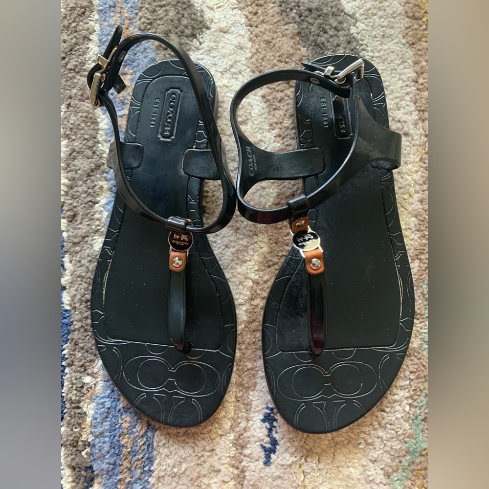 Coach Size 5 Black Sandal